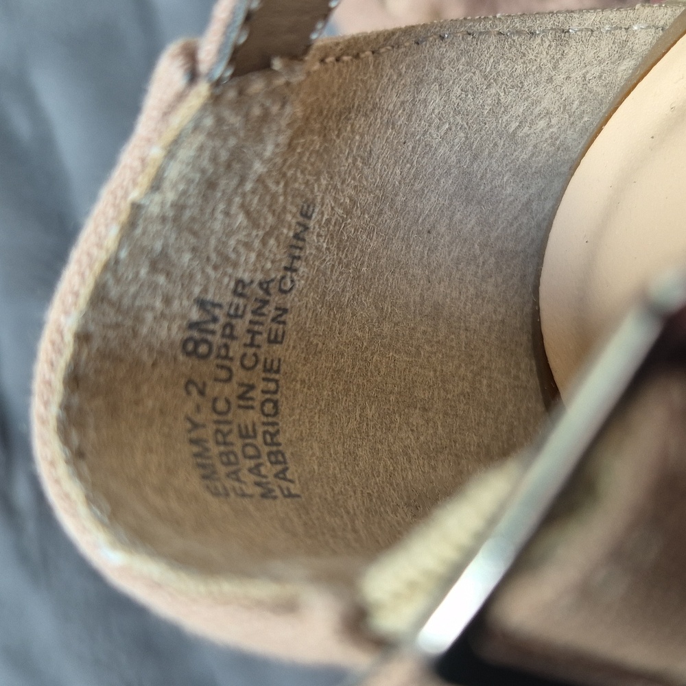 Soft Moc EMMY-2 Khaki Woven Wedge Sandals Size 8, New W Tags - Picture 10 of 15